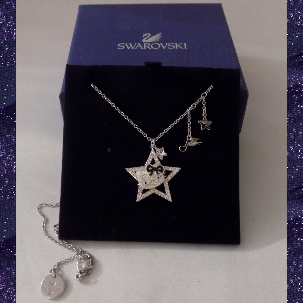 Swarovski Crystal Hello Kitty ROCKSTAR Necklace
